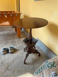 Tavolino tondo in legno meta 900