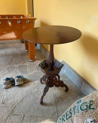 Tavolino tondo in legno meta 900