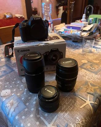 Canon eos 1200d kit con tre obiettivi