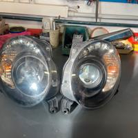Fari LED DRL Look Fiat 500 07- Cromato