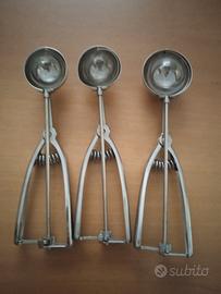 Set 3 Porzionatori Gelato in Acciaio Inox 