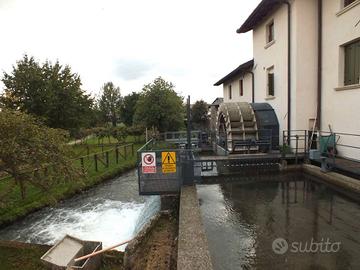 Generatore idroelettrico  ruota idraulica da 3.2 k