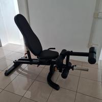 Panca regolabile e leg extension/curl POWERTEC 