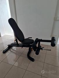 Panca regolabile e leg extension/curl POWERTEC 