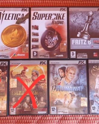 PC ITA - LOTTO 9 giochi - serie FX Interactive