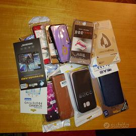 Lotto cover custodie proteggi schermo smartphone