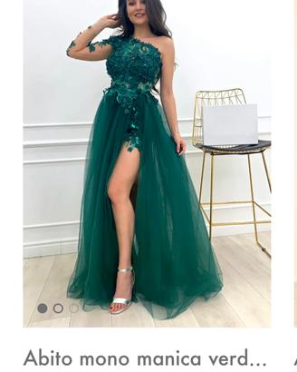 Vestito Ceremonia mono-spalla