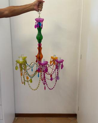 Lampadario multicolor a sospensione