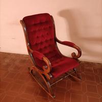 Sedia a dondolo anni '50