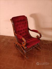 Sedia a dondolo anni '50