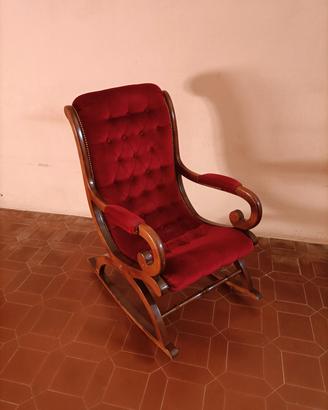 Sedia a dondolo anni '50