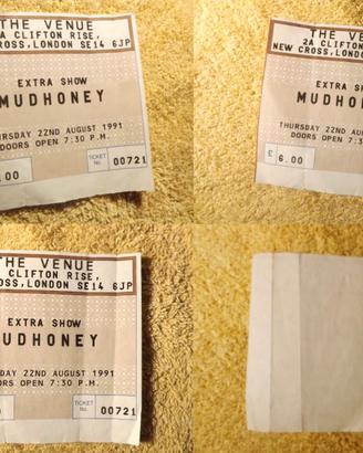 Mudhoney - The Venue, London, August 1991 (ticket)