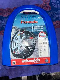 Catene da neve weissenfels 9mm nuove sigillate