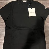 maglietta moncler nera donna talgia m