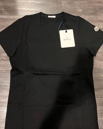 maglietta moncler nera donna talgia m