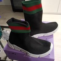 scarpe sportive a calzino nere