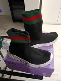 scarpe sportive a calzino nere