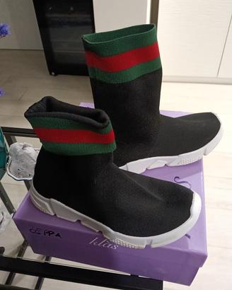 scarpe sportive a calzino nere