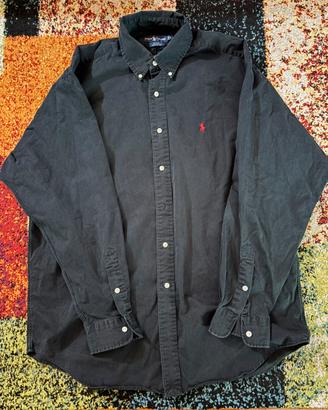 Camicia Polo Ralph Lauren Nera Vintage