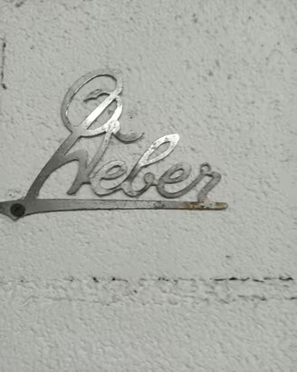 scritta d'epoca weber