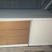 Porta TV Cassettiera Mobile Sala Salotto,