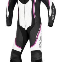 tuta moto intera donna in pelle alpinestars