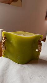 Candela decorativa verde lime