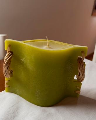 Candela decorativa verde lime