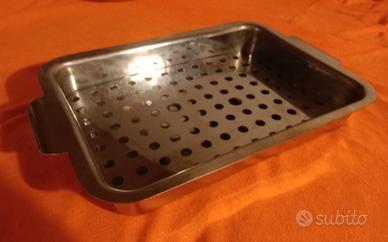 teglia forno inox con piastra antiaderente