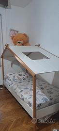 letto singolo a casetta