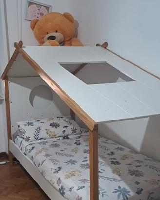 letto singolo a casetta