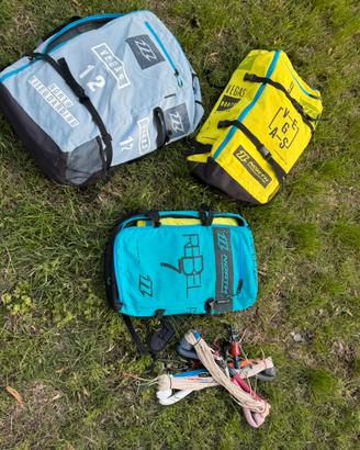 Kite duotone north vegas rebel 9m 7m