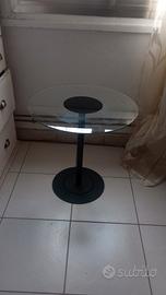 tavolino in vetro tondo