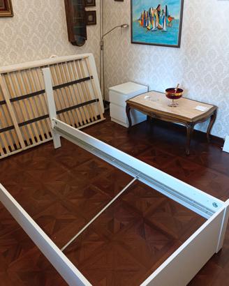 Letto Ikea completo con rete a doghe e materasso