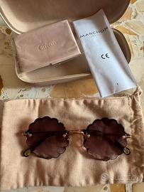 OCCHIALI DA SOLE Chloé Eyewear ORO ROSA
