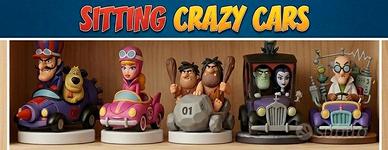 Set Statuette Crazy Cars da dipingere cm 10