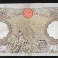 Banconota 100 lire 23.08.1943 rara