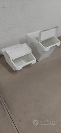 2 contenitori bidoni Ikea Sortera 37L