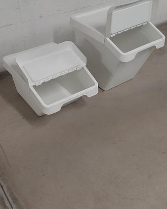 2 contenitori bidoni Ikea Sortera 37L