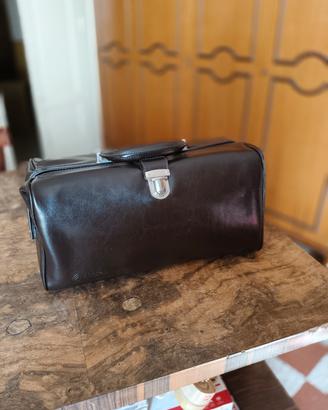 Borsa nera da Medico di vera Pelle