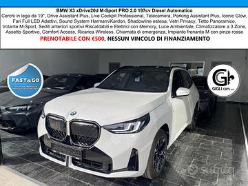 BMW X3 XDrive20d M-Sport PRO NEW MODEL C19" Tetto