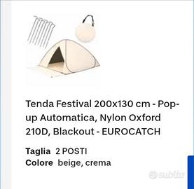 Tenda per spazi aperti