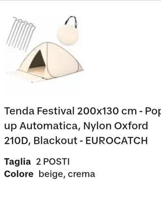 Tenda per spazi aperti