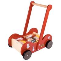 carrello primi passi di legno 