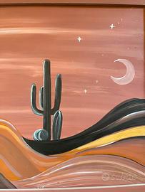 Quadro cactus acrilico