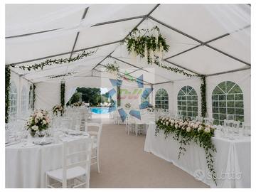 COPERTURA GAZEBO 12x6m PVC pesante antitempesta 