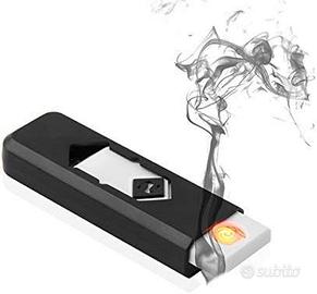 Accendino Elettronico USB Ricaricabile Nero
