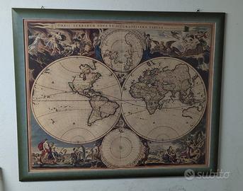 Cartina mappamondo antica