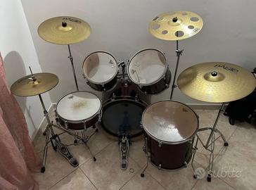 Batteria acustica tamburo T5 con aggiunte