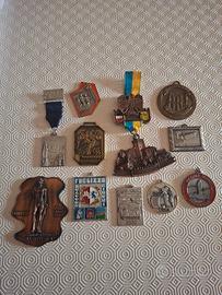 Lotto medaglie vintage sportive e commemorative
